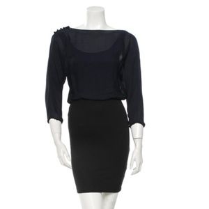 Alice + Olivia Lisa Button Detail Dress NWT